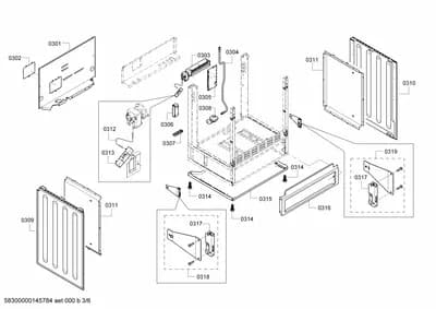 Door & Housing, fan parts (0301-0357)