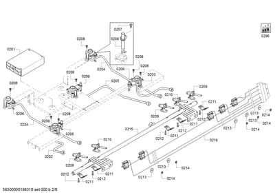 Screws, ignitionparts (0201-0296)