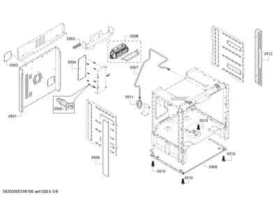 Door & Housing, Screws (0501-0562)