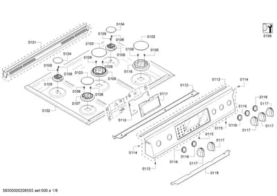 Screws, othergasparts (0101-0199)