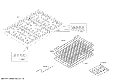 shelves trays, Door & Housing (0801-0850)