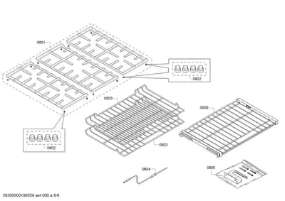 shelves trays, Door & Housing (0801-0850)