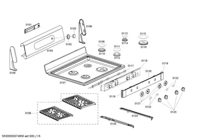 burnercaps rings, othergasparts (0101-0153)
