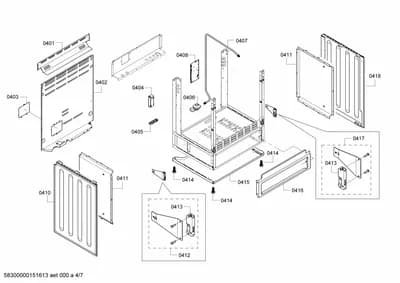 Door & Housing, Hinges (0401-0418)