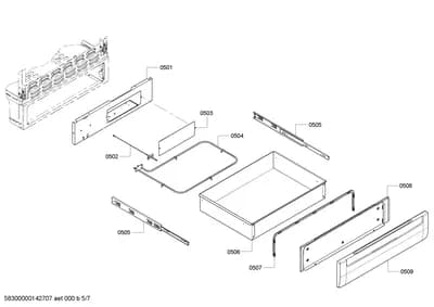 Screws, shelves trays (0501-0552)
