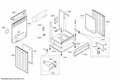 Door & Housing, Screws (0401-0453)