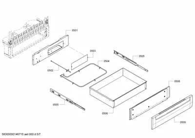 Screws, shelves trays (0501-0552)
