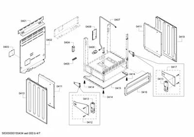 Door & Housing, Screws (0401-0453)