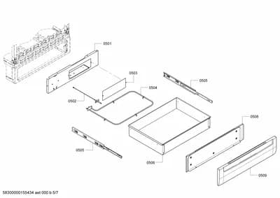 Screws, shelves trays (0501-0552)