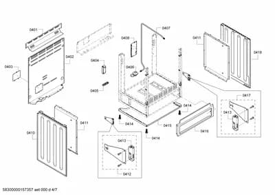 Door & Housing, Screws (0401-0453)