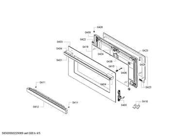 Door & Housing, Handles & Knobs (0401-0438)