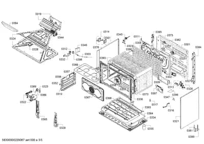 Door & Housing, shelves trays (0301-0398)