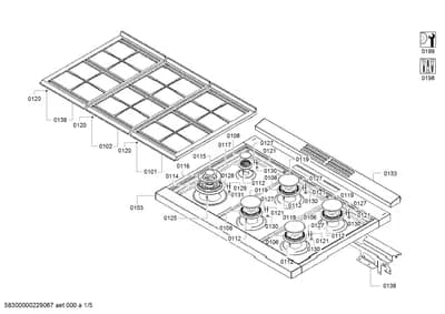 Screws, shelves trays (0101-0199)