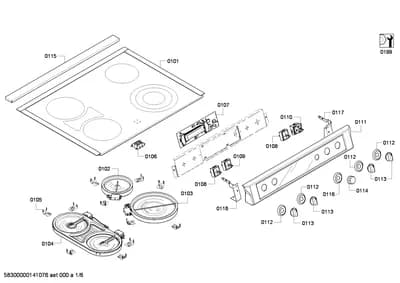 heatingparts, hobtops (0101-0199)