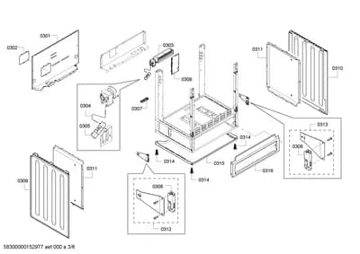 Door & Housing, fan parts (0301-0358)