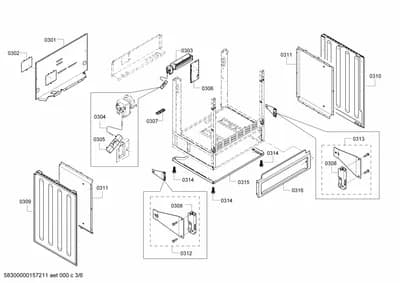 Door & Housing, fan parts (0301-0358)