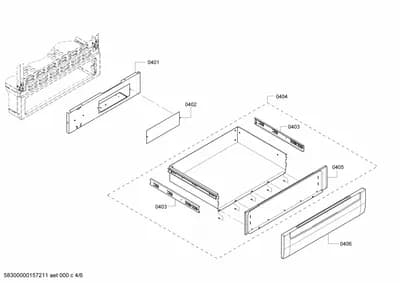 shelves trays, Door & Housing (0401-0450)