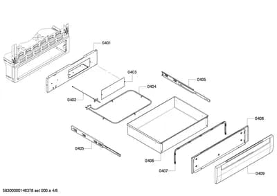 Screws, shelves trays (0401-0451)