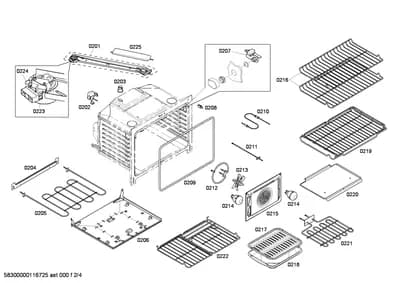 shelves trays, motors (0201-0252)