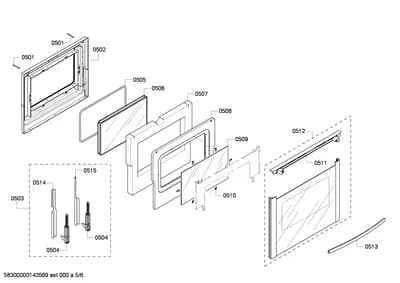 Door & Housing, Screws (0501-0515)