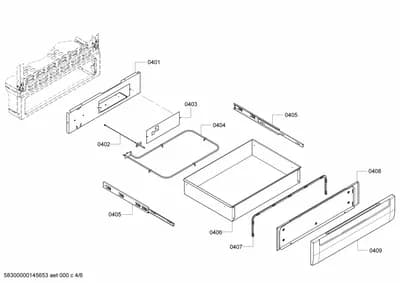 Screws, shelves trays (0401-0451)