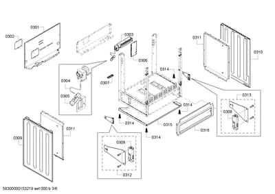Door & Housing, Screws (0301-0357)