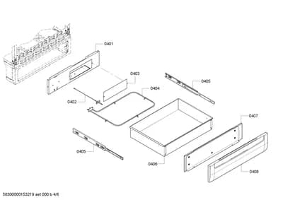 Screws, shelves trays (0401-0451)