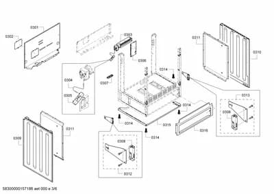 Door & Housing, Screws (0301-0357)