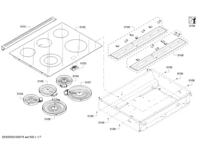 heatingparts, hobtops (0101-0199)