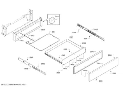 Screws, heatingparts (0501-0511)