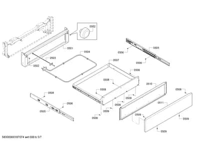 Screws, heatingparts (0501-0511)