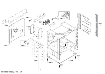 Door & Housing, Fan Parts (0401-0411)