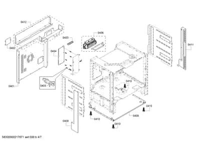 Door & Housing, Fan Parts (0401-0412)