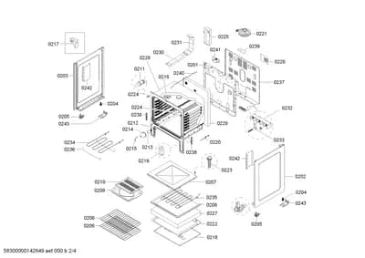 Door & Housing, Screws (0201-0243)