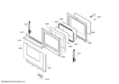 Door & Housing, shelves trays (0401-0414)