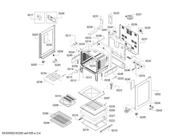 Door & Housing, Screws (0201-0250)