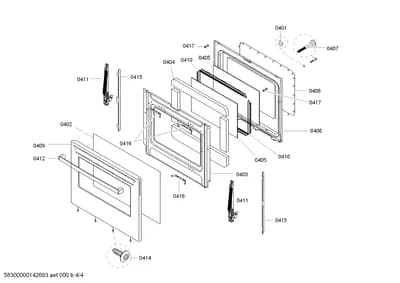 Door & Housing, shelves trays (0401-0417)