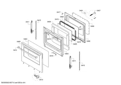 Door & Housing, shelves trays (0401-0417)