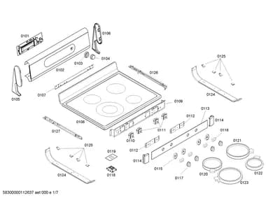 Springs, heatingparts (0101-0154)