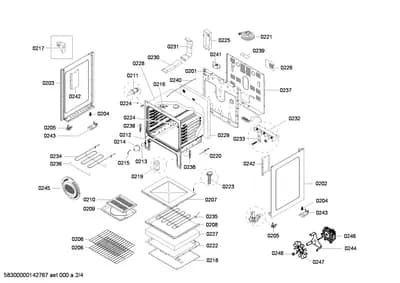 Door & Housing, Screws (0201-0250)