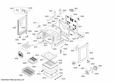 Door & Housing, Screws (0201-0253)