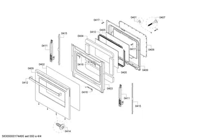 Door & Housing, Screws (0401-0450)