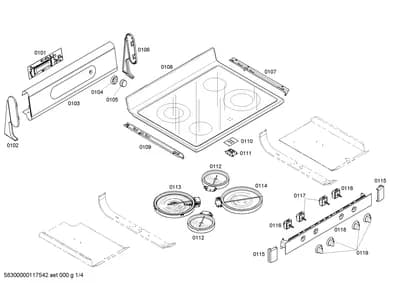 hotplates, Door & Housing (0101-0156)