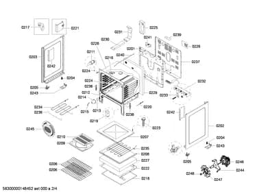 Door & Housing, Screws (0201-0250)