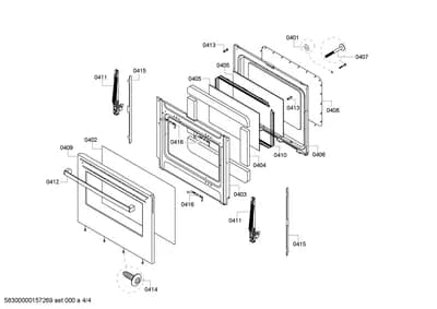 Door & Housing, shelves trays (0401-0416)