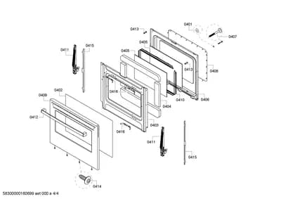 Door & Housing, shelves trays (0401-0416)