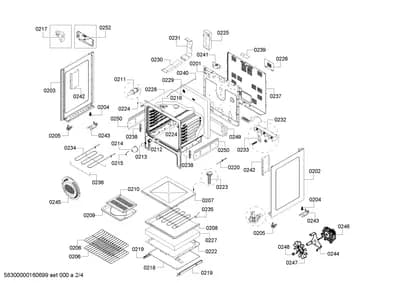 Door & Housing, Screws (0201-0252)