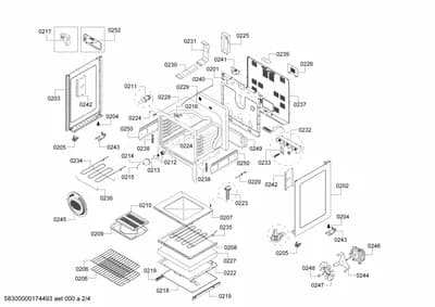 Door & Housing, Screws (0201-0252)