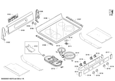 Door & Housing, hotplates (0101-0159)