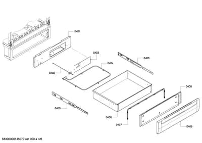 shelves trays, Screws (0401-0453)